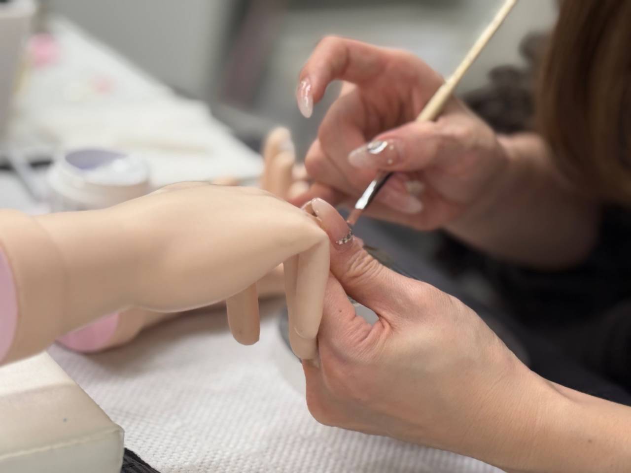 日常のレッスン風景【京都ネイル，JNA本部認定校】